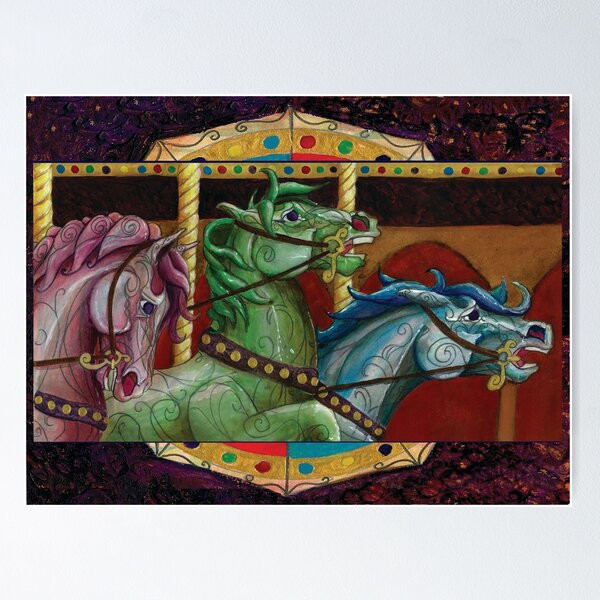 Item preview, Carnival Carousel Horse Trinity  designed and sold by tinaschofield.