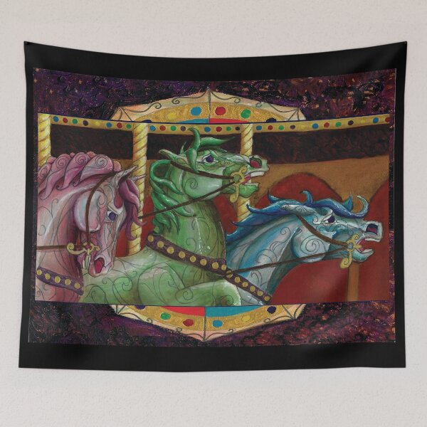 Item preview, Carnival Carousel Horse Trinity  designed and sold by tinaschofield.