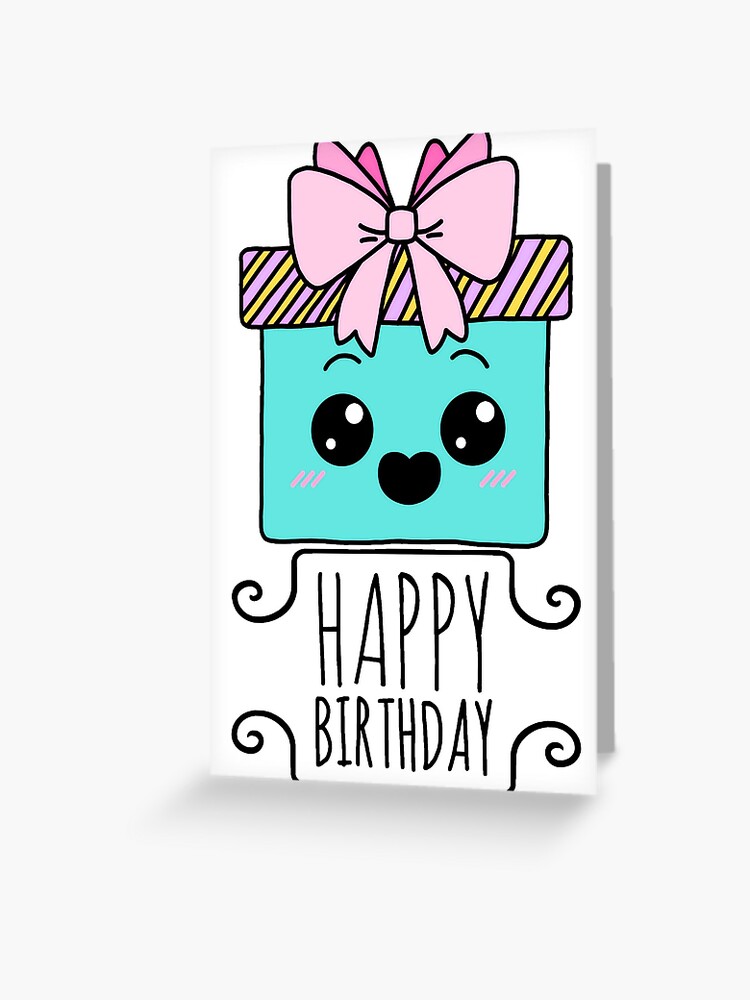 Happy Birthday - Chibi Gift Greeting Card for Sale by tristahx