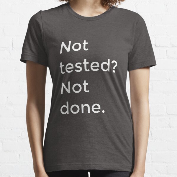 Item preview, Not tested? Not done. designed and sold by Trish Khoo.