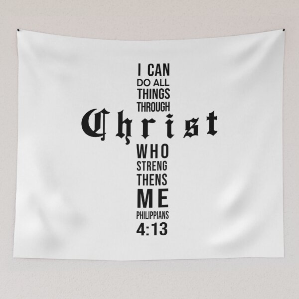 Item preview, Philippians 4:13 Bible Verse All Through Christ designed and sold by alltheprints.