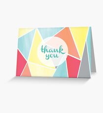 Tessellate Thank You Card Greeting Card