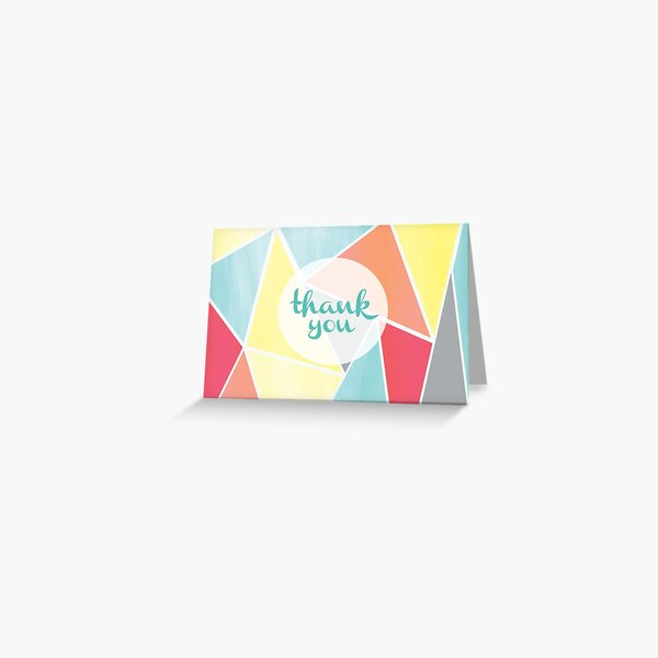 Tessellate Thank You Card Greeting Card