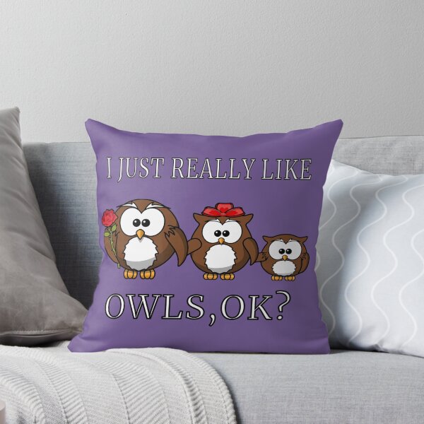 Item preview, I Just Really Like Owls, OK? Cute Funny Happy Family T-Shirt designed and sold by Klimentina.