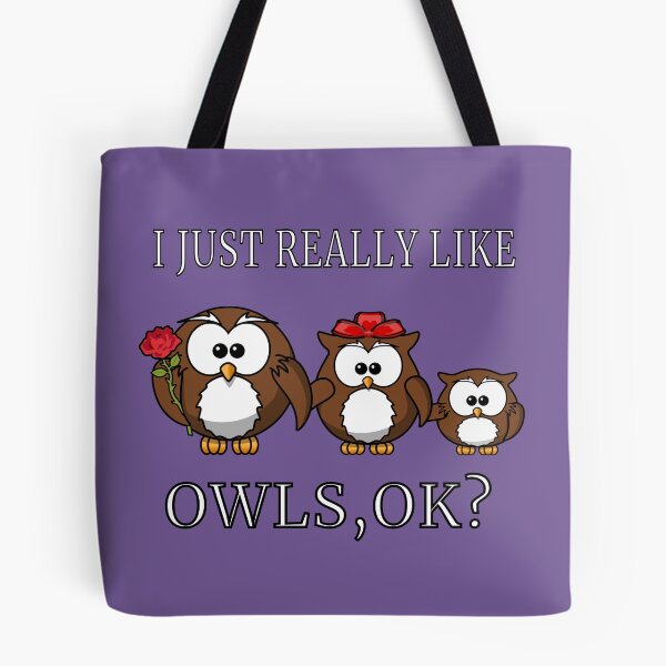 Item preview, I Just Really Like Owls, OK? Cute Funny Happy Family T-Shirt designed and sold by Klimentina.