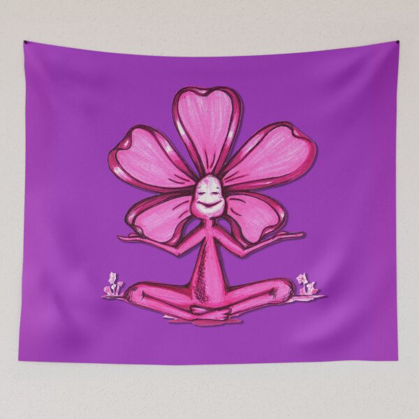 Item preview, Violet Color Chakra Flowerkid designed and sold by renpencreations.