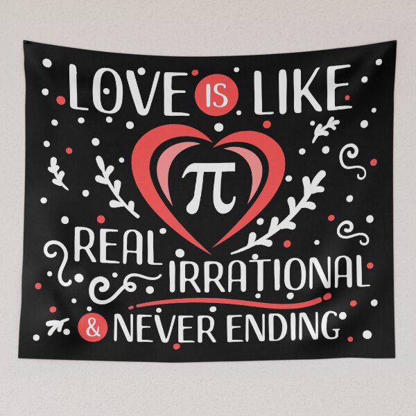 Item preview, Love is like Pi - Valentines Day Design designed and sold by mrhighsky.