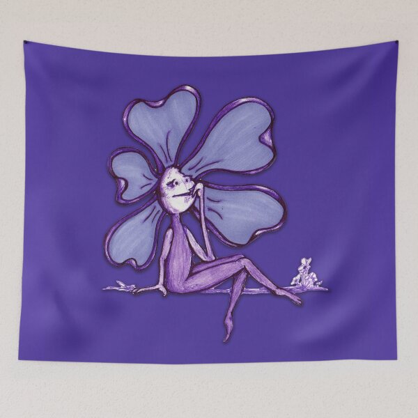 Item preview, Indigo Color Chakra Flowerkids designed and sold by renpencreations.