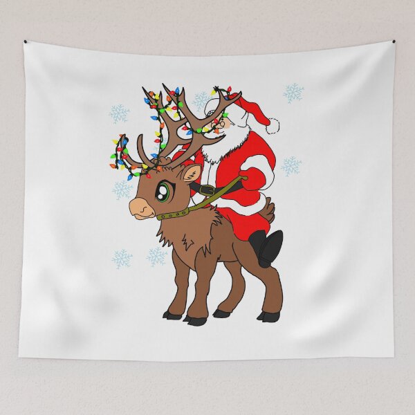 Item preview, Santa Claus on Rudolf the sleigh is broken gift idea designed and sold by elnino8.
