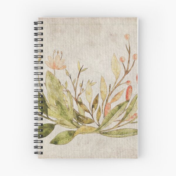 Item preview, Flowering berry bush watercolour old aged paper texture designed and sold by fishercraft.