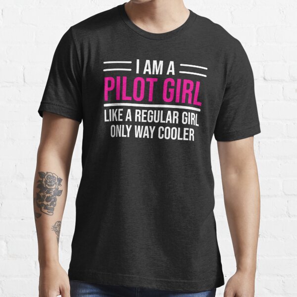 Keep Calm Pilot Ladies Lady Fit T Shirt 13 Colours Size 6-16 