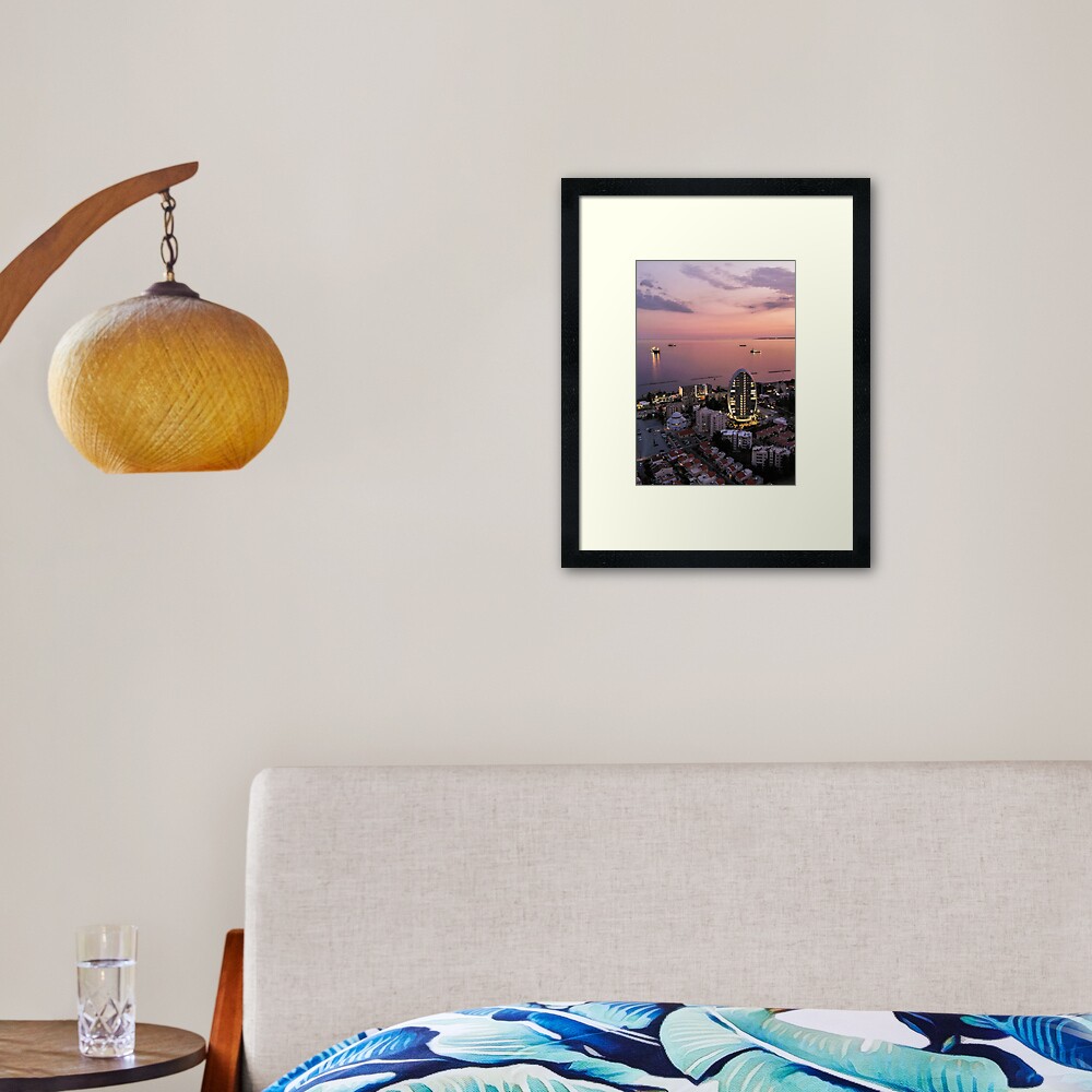 Limassol Twilight Framed Art Print