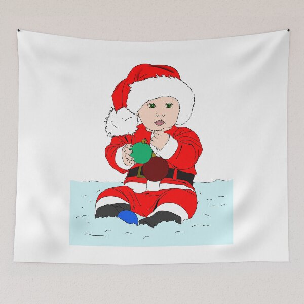 Item preview, The Christmas baby with the Christmas balls gift idea for everyone designed and sold by elnino8.