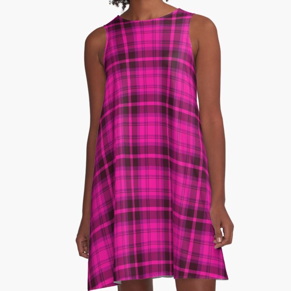 Pink tartan dresses on sale hotsell