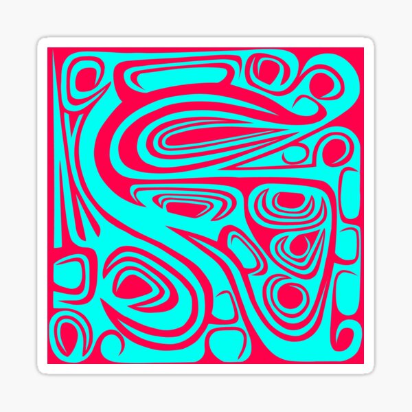 "Growth" - abstract spiral art which strives towards perfection Sticker
