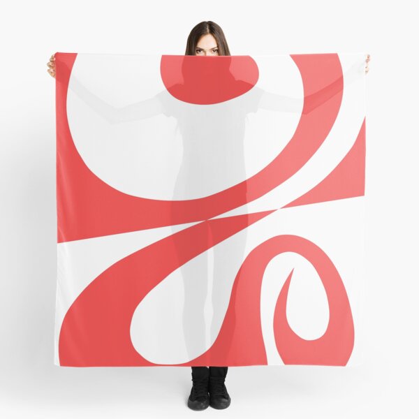 "Question Is Answer" - abstract spiral art which strives towards perfection Scarf