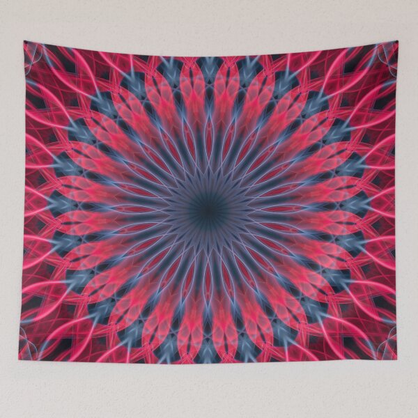 Item preview, Pretty red and blue mandala designed and sold by JBlaminsky.