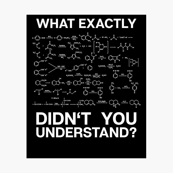 Item preview, Chemistry Chemist Gift Present Organic Equations designed and sold by Krautshirts.
