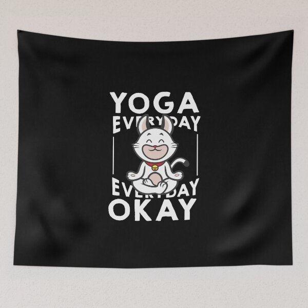 Item preview, Yoga meditation cat designed and sold by Volera.