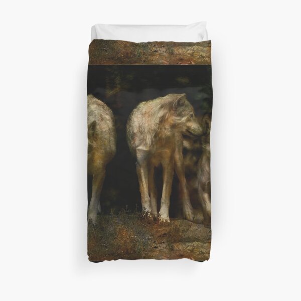 'Three' Pack of three wolves Duvet Cover