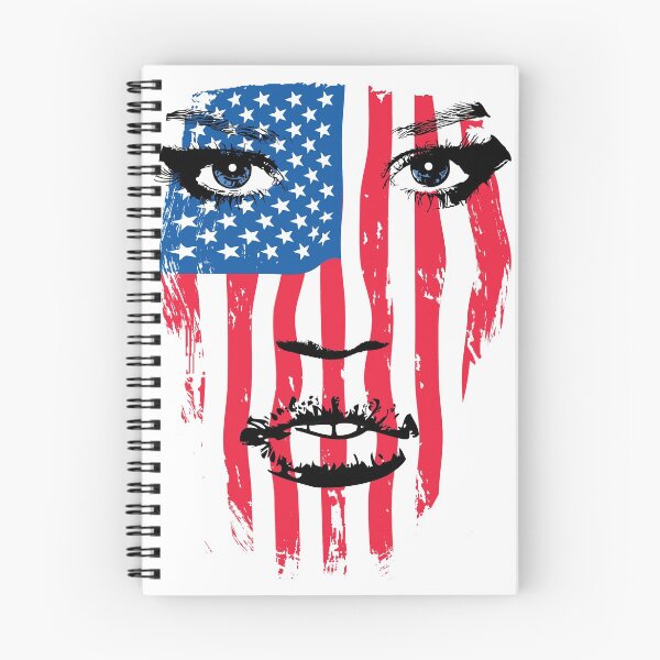 Item preview, USA Patriot Woman Flag Warpaint July 4th Flag designed and sold by oberdoofus.
