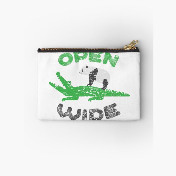 Item preview, Wide open! Crocodile with panda shirt designed and sold by bennikaufmann.