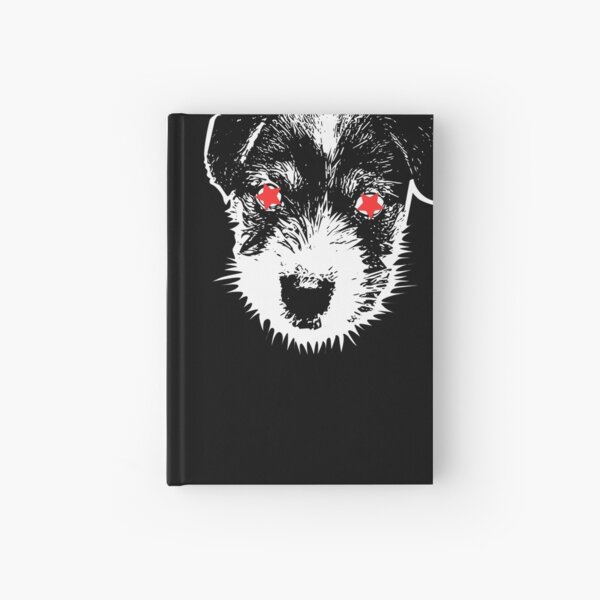 Puppy Jack Russell Terrier punk Hardcover Journal