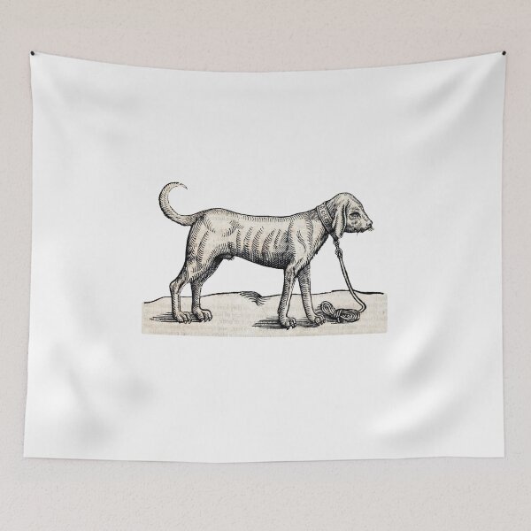 Item preview, woodcuts bestiary - blood hound designed and sold by MagicDoorknob.