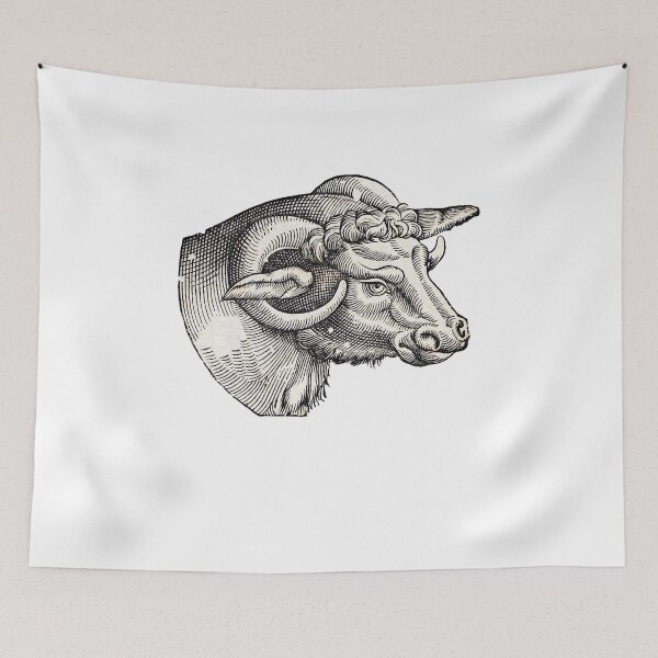 Item preview, woodcuts bestiary - bonasus head designed and sold by MagicDoorknob.