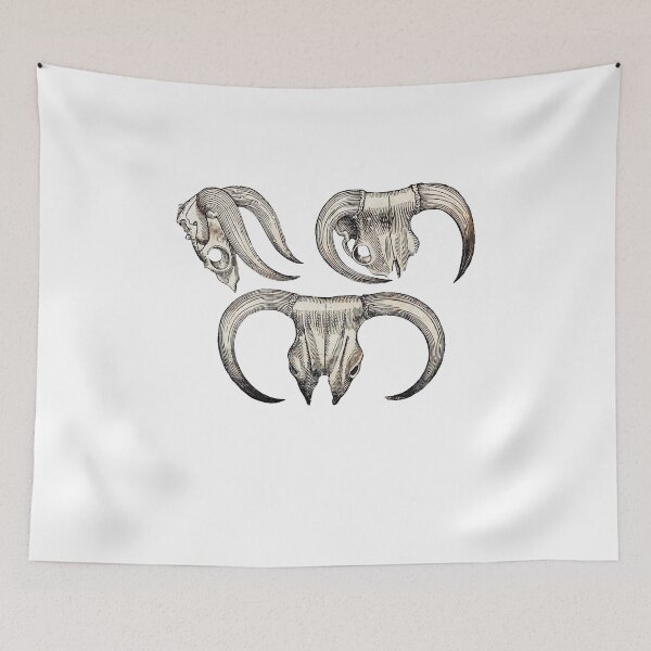 Item preview, woodcuts bestiary - bonasus horns designed and sold by MagicDoorknob.