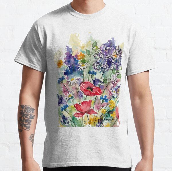 Spring Flowers Watercolor Classic T-Shirt