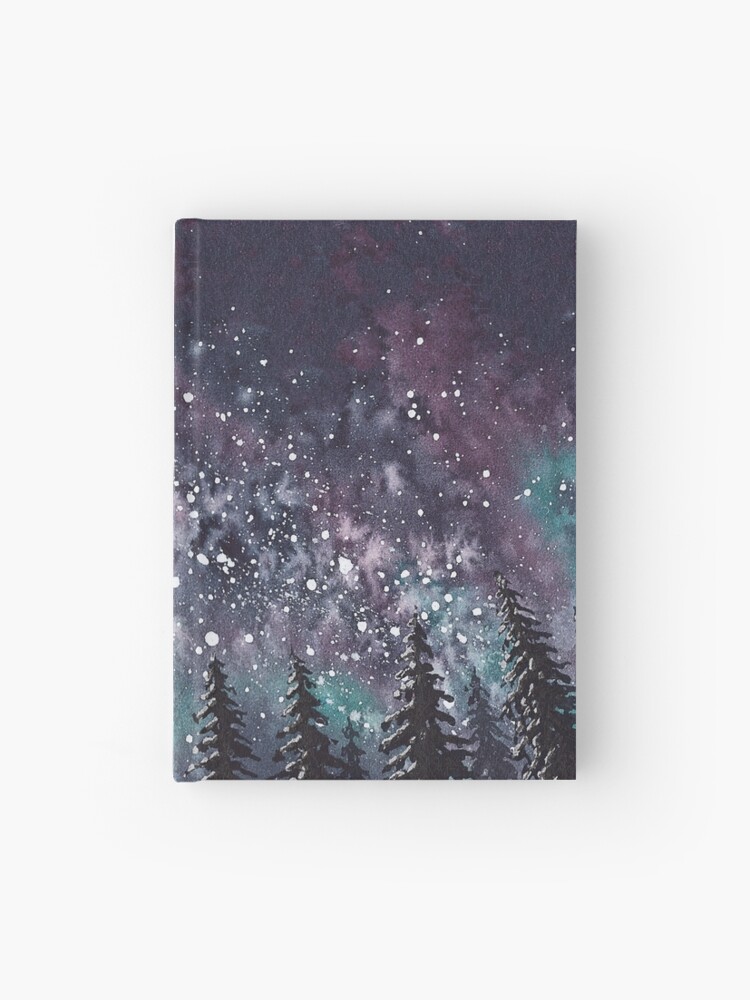 Watercolor forest green snow Christmas pine tree Wrapping Paper by Pink  Water