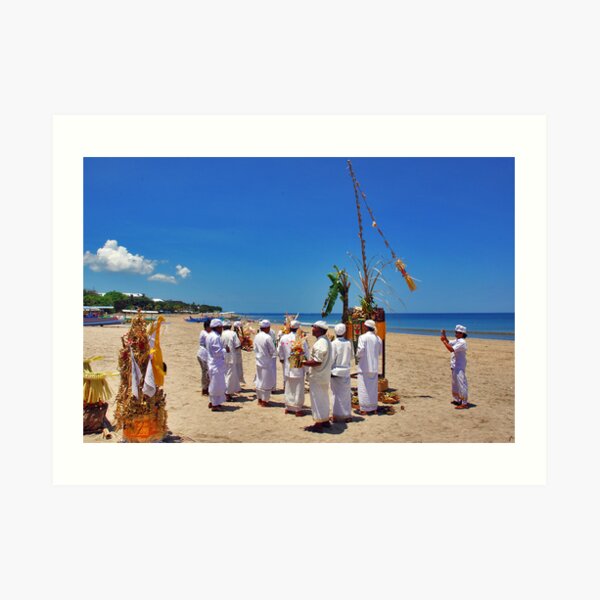 Ceremony on the beach Art Print
