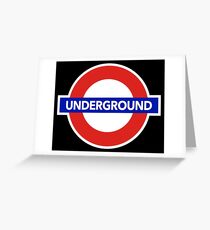 LONDON UNDERGROUND Greeting Card