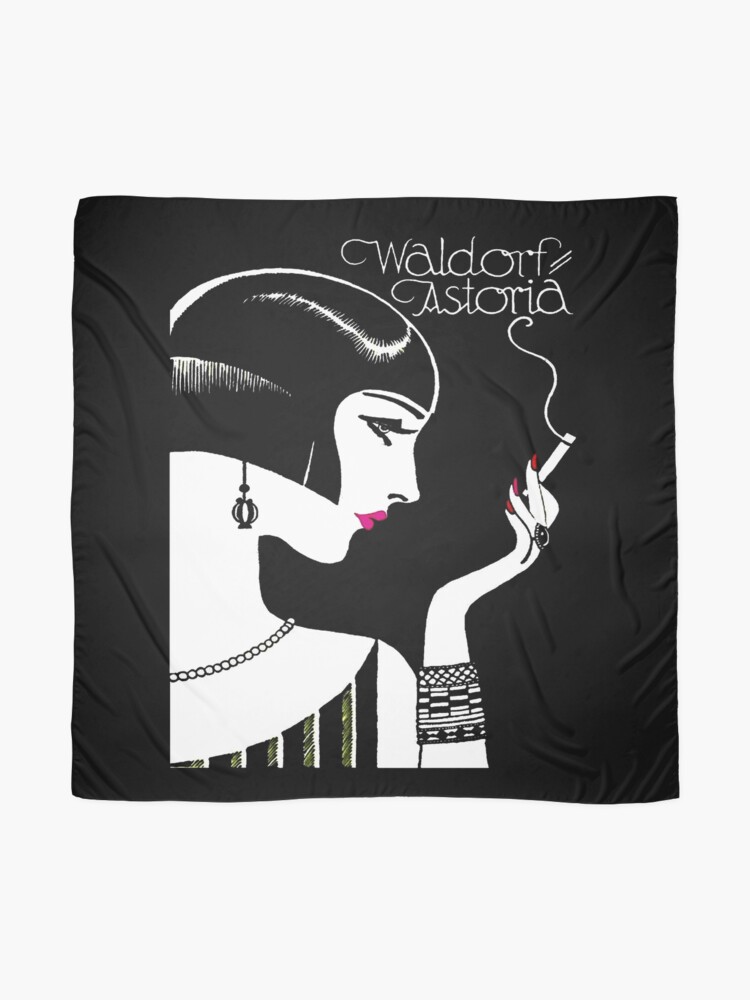 Thumbnail 2 of 3, Scarf, WALDORF ASTORIA : Vintage Hotel Advertising Print designed and sold by posterbobs.