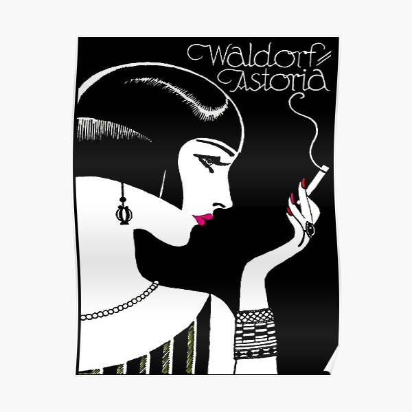 WALDORF ASTORIA : Vintage Hotel Advertising Print Poster