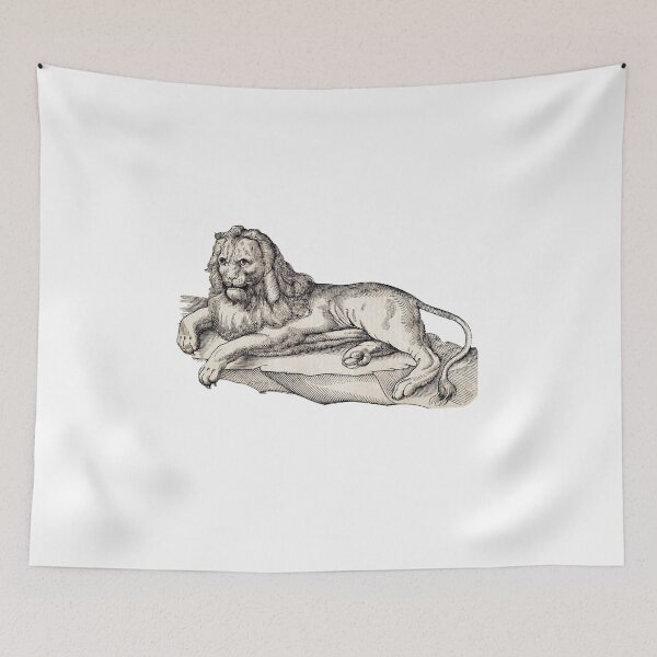Item preview, woodcuts bestiary - lion designed and sold by MagicDoorknob.