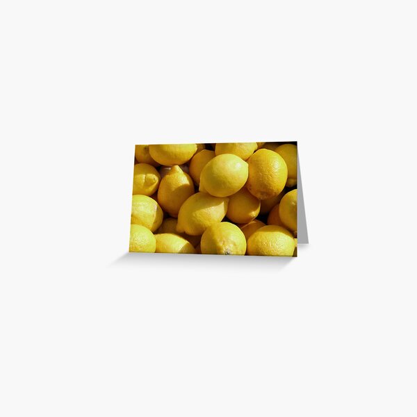 Food - lemons Greeting Card