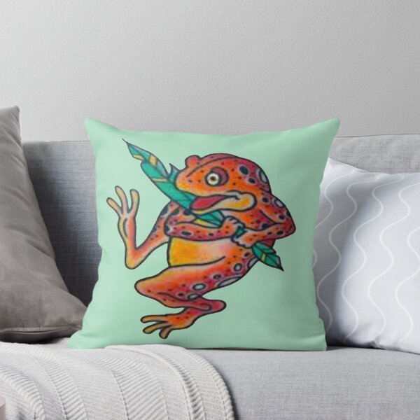 Item preview, Frog Hangs Onto Prized Feather designed and sold by VictorIos.