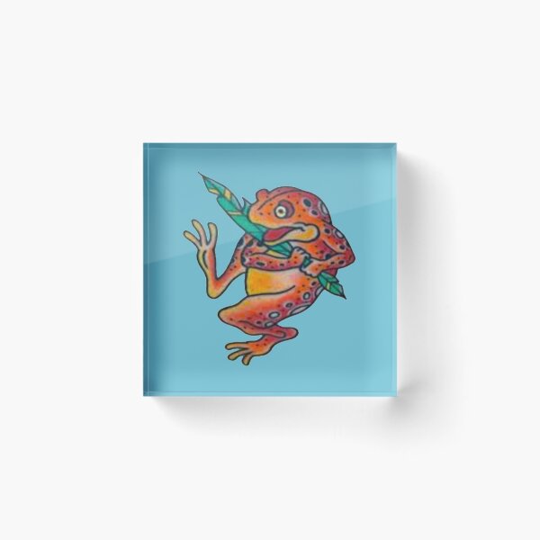 Item preview, Frog Hangs Onto Prized Feather designed and sold by VictorIos.