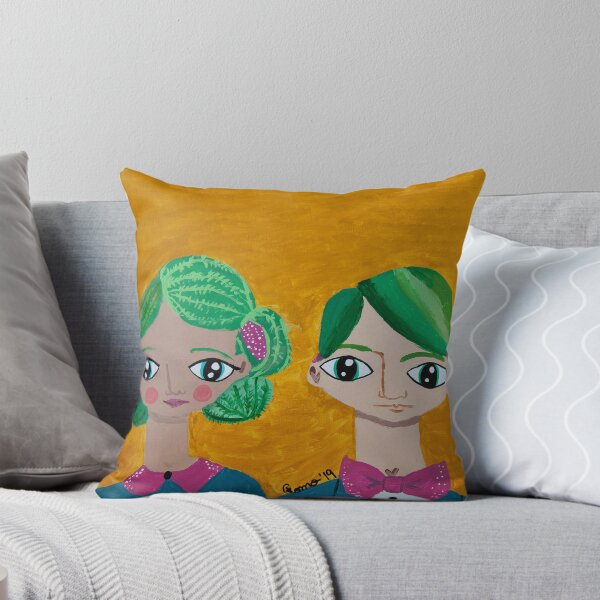 Item preview, ~ Cactus Hair Kids ~ 11 year old Artist Amelia Milly Moo designed and sold by ArtByMillyMoo.
