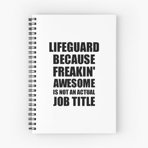 Item preview, Lifeguard Because Freaking Awesome Is Not an Actual Job Title Funny Coworker Gift Idea designed and sold by FunnyGiftIdeas.