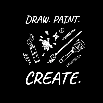 Artwork thumbnail, Draw. Paint. Create. by MooonTees