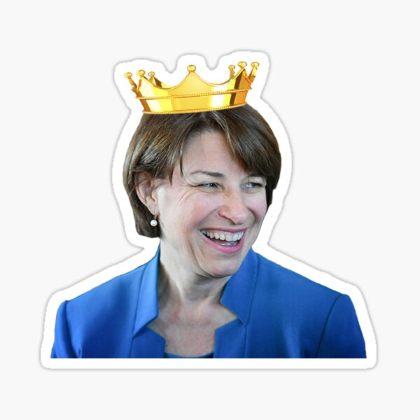 Amy Klobuchar Queen Sticker