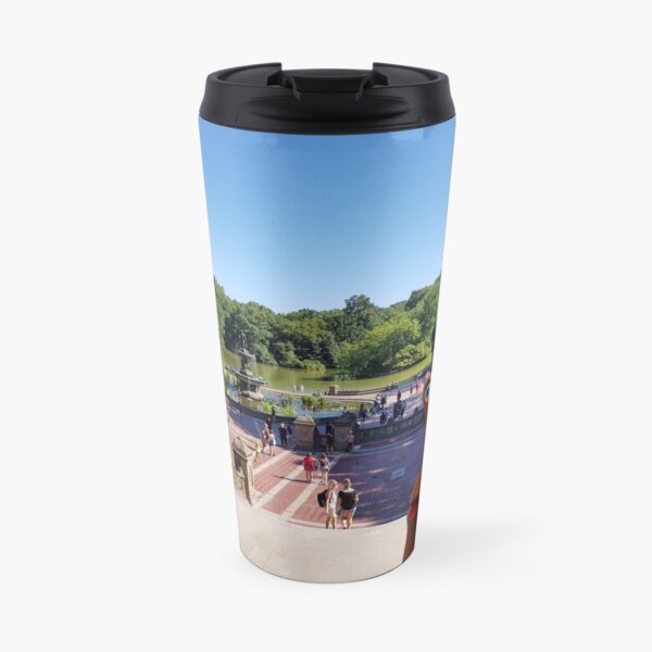 Snail and Puffin in Central Park, NY Travel Mug