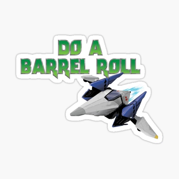 do a barrell roll Sticker for Sale by Sinovius