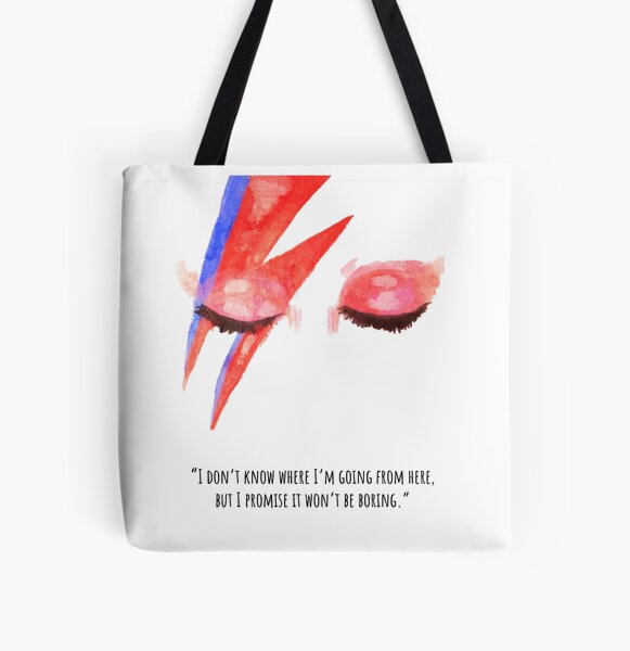 DAVID BOWIE Allover-Print Tote Bag