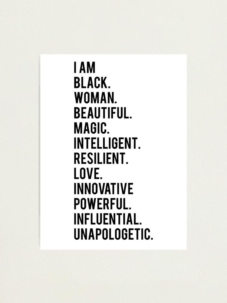 I Am Black Woman, African American