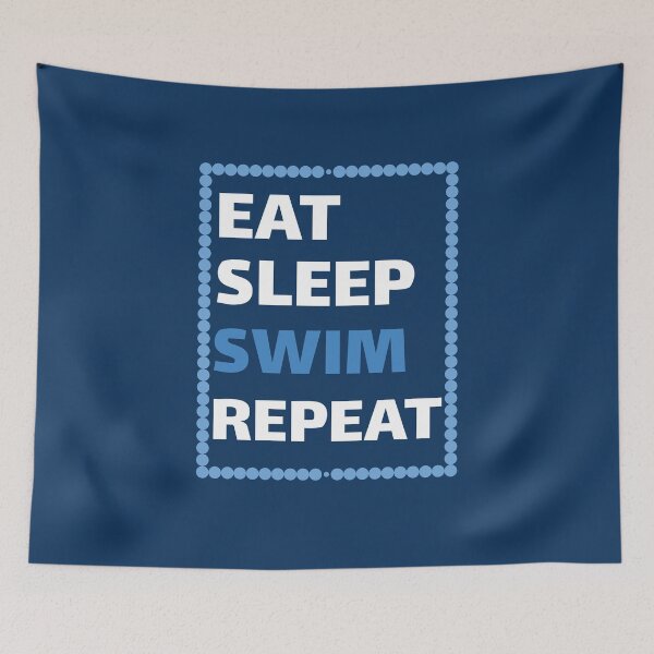 Item preview, Eat Sleep Swim Repeat Funny Swimming Coach Swimmer Best Gifts designed and sold by Pingestre.