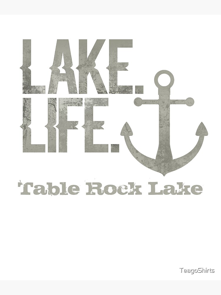 Download Table Rock Lake Missouri Lake Life Nautical Themed With Anchor Greeting Card By Teagoshirts Redbubble